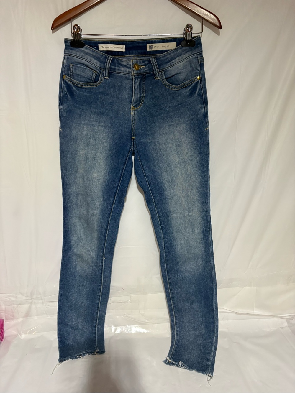 Pilcro and the Letterpress Women's Skinny Jeans in Medium Blue Wash